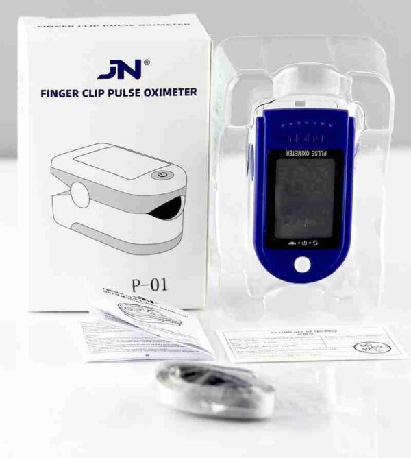 fingerclip pulse oximeter box