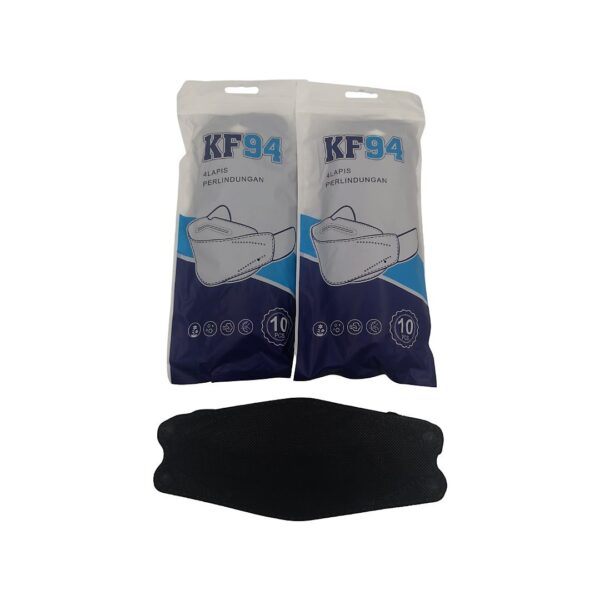 kf94 protective face mask black pack