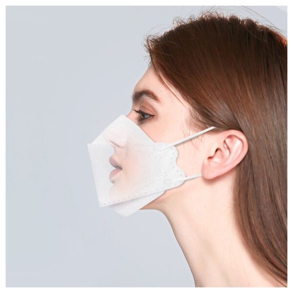 kf94 protective face mask transparent