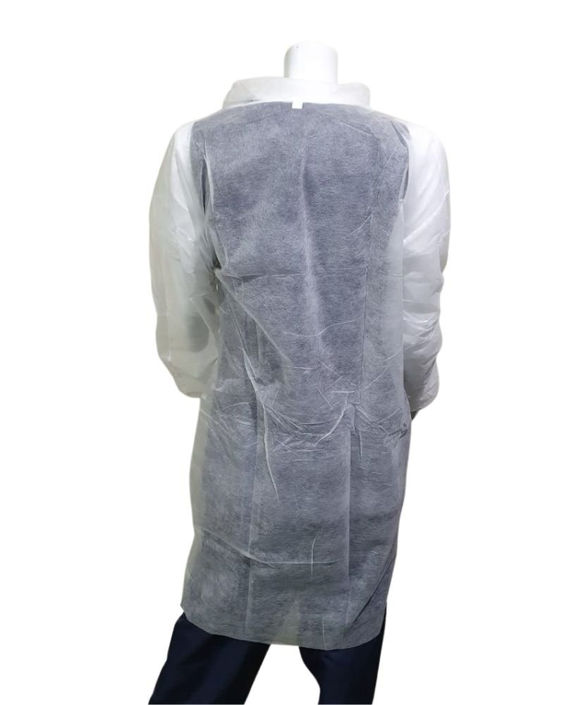 NON WOVEN DISPOSABLE LAB COAT (NEW) MOQ 501 Non Woven Disposable Lab Coat - Image 1