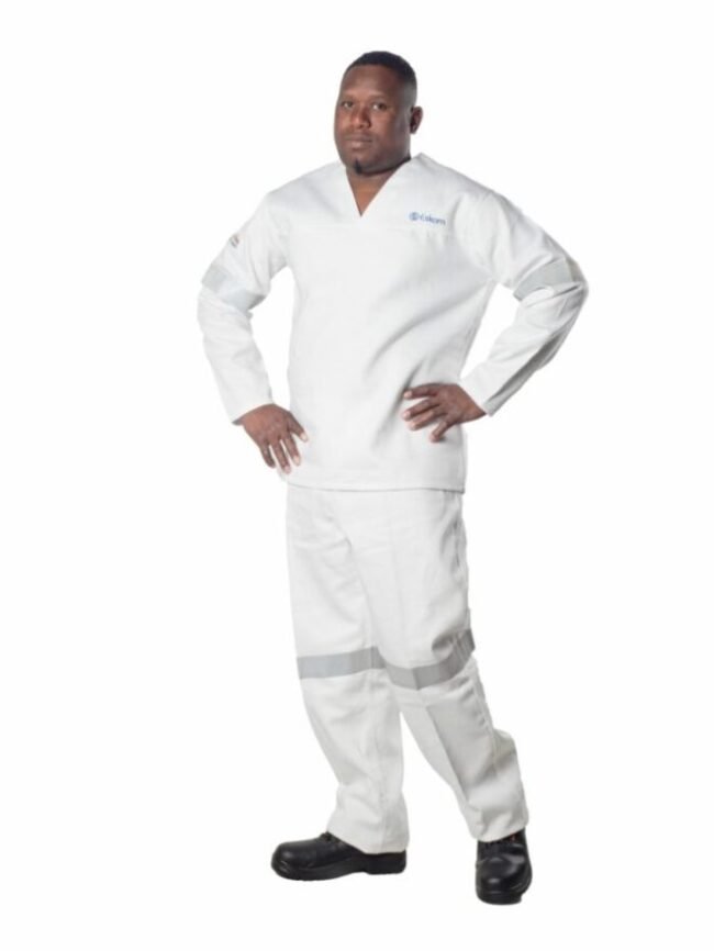 Eskom Spec White D59 Clean Condition Jacket3 Eskom Spec White D59 Clean Condition Jacket - Image 1