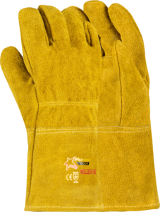 Pioneer Touch Welder145 Premium Cowsplit Welding Glove Jersey Liner Denim Cuff Kevlar Thread Elastic Back 32.5Cm
