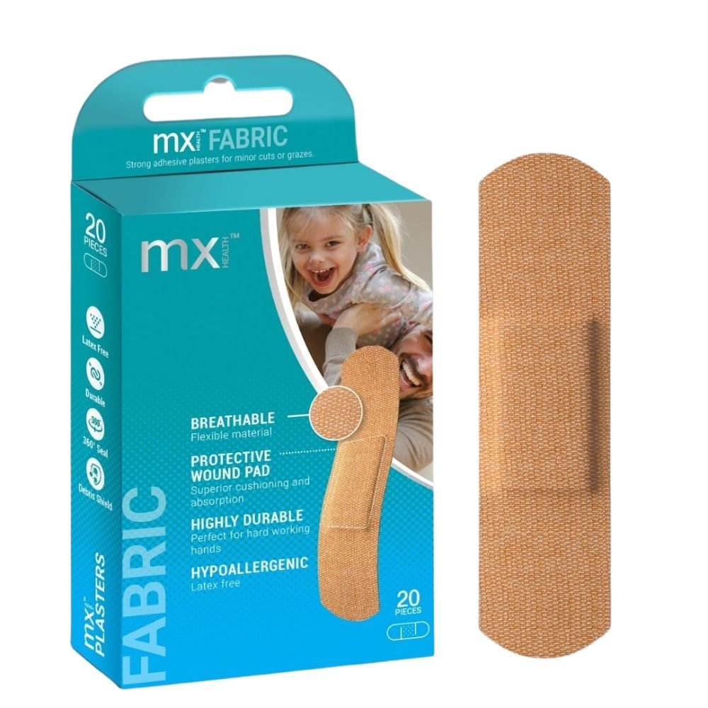 MX Fabric finger plasters 20's-Image 1 MX Fabric Strip Plasters 20's - Image 1