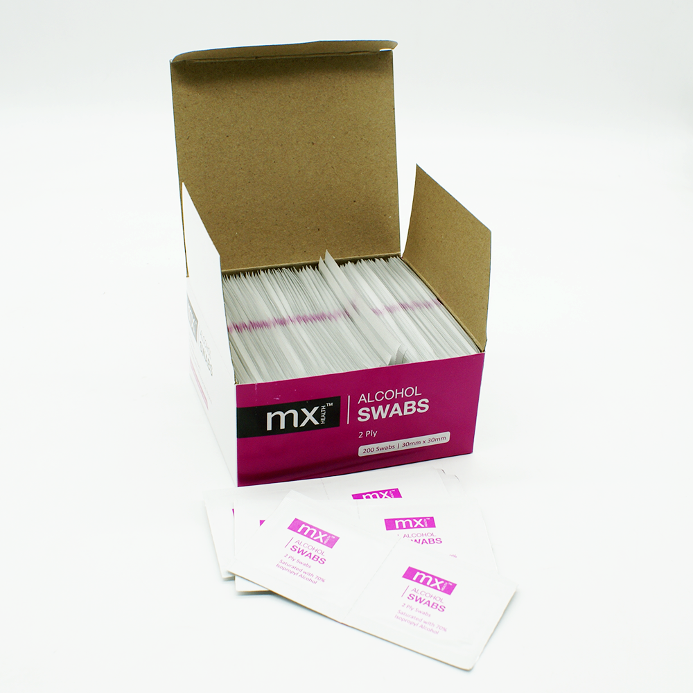 SWA1010 (2) MX Alcohol Swabs - 2Ply - Image 1