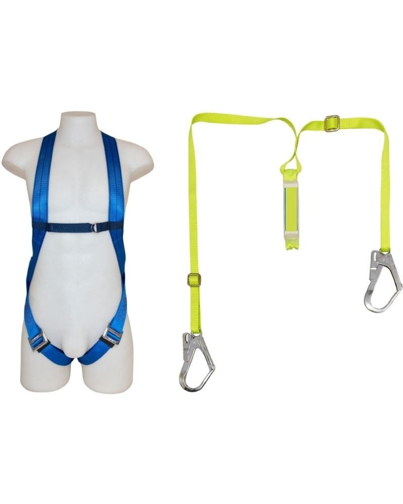 20CA Basic Harness (Sc2) With Double Scaffold Hooks With Energy Absorbing 1.75M Adjustable Lanyard That Is Permanently Attached To The Harness - Image 1