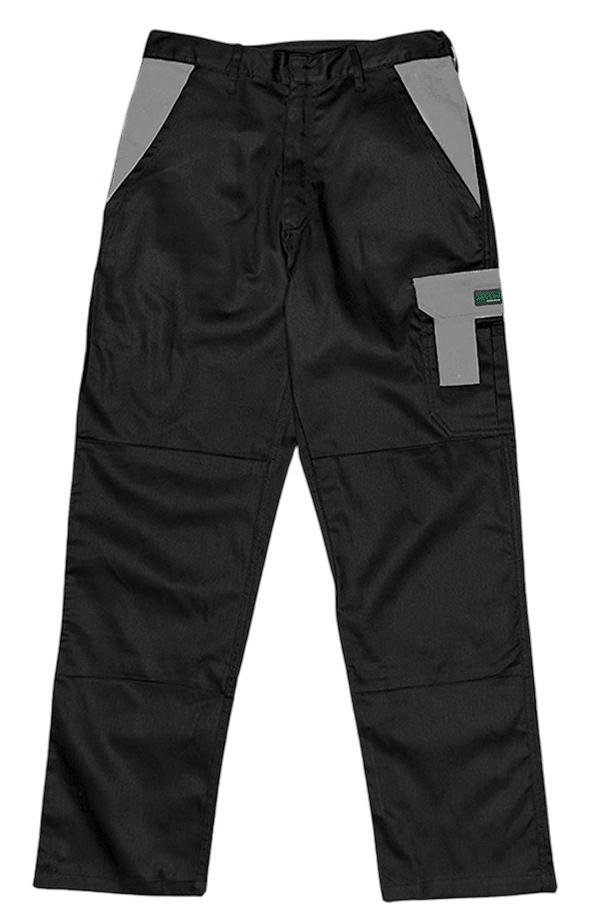 J54 100% Cotton Black & Grey / Navy & Orange / Black & Red (Poly) Trouser Reinforced Knees