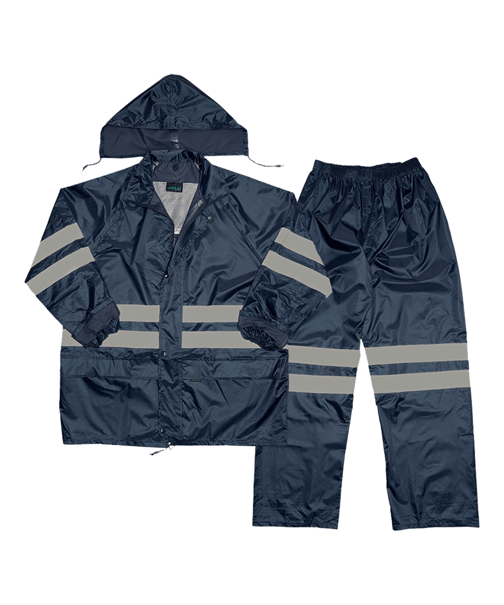 JAVLIN Navy With Ref.Tape Rainsuit Javlin Navy With Ref.Tape Rainsuit - Image 1