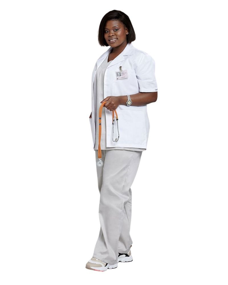 Short-Sleeve-Doctors-Jackets-NOV008- Short Sleeve Doctors Jackets (Available In Various Colours) (X X S - L) - Image 1