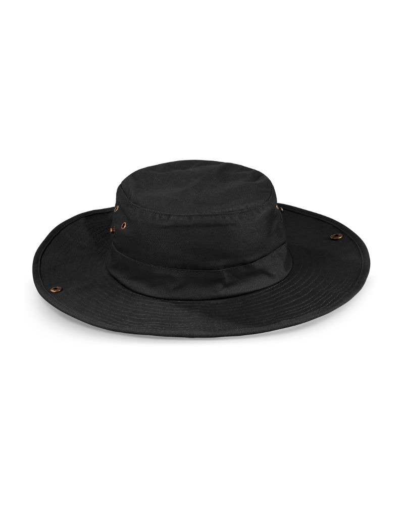 Willow-Bush-Hat-Black Midfield Cricket Hat - Image 1