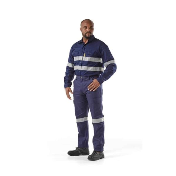 Dromex J54 SABS Navy Blue Cargo Pants With Reflective