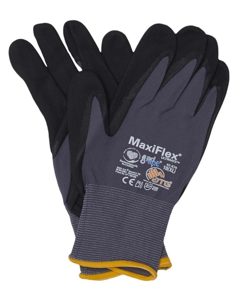 maxiflex-ultimated-2087-Gloves Maxiflex Ultimate Palm Dipped Micro Foam Nitrile Coated Glove Ref 34-874 - Image 1