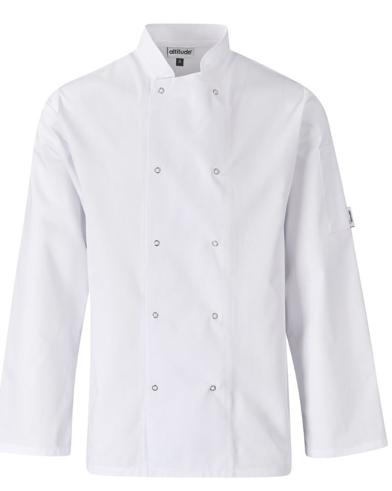 Unisex-Long-Sleeve-Zest-Chef-Jacket-2 Unisex Long Sleeve Zest Chef Jacket - Image 1