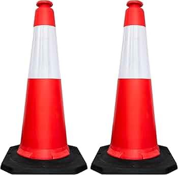 500Mm Red Traffic Cone With Black Rubber Base 500Mm Red Traffic Cone With Black Rubber Base - Image 1