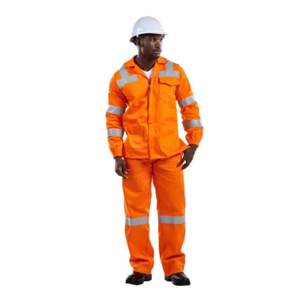 Dromex D59 Orange Flame & Acid Jacket With Reflective