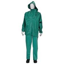 Wader Suit Green Pvc Storm Bib Pants Small To 3Xl Pvc Oil Skins For Fisherman Wader Suit Green Pvc Storm Bib Pants Small To 3Xl Pvc Oil Skins For Fisherman - Image 1