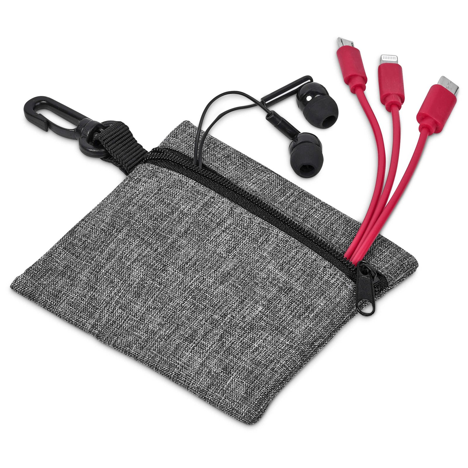 Altitude Zenia Earbuds & Tri-Cable Set-Red Altitude Zenia Earbuds & Tri-Cable Set - Image 1