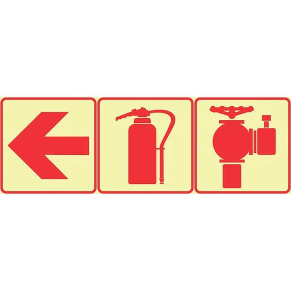 F11 -  SABS Red Arrow Left, Fire Extinguisher And Fire Hydrant