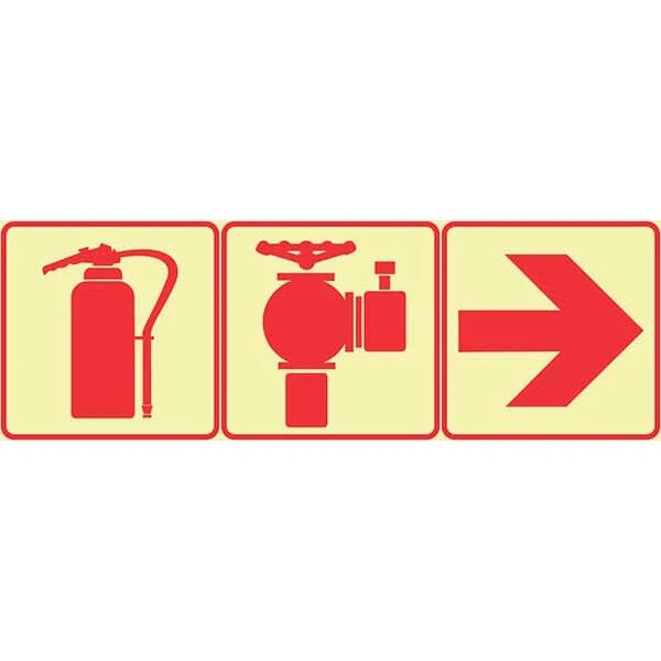 F12 -  SABS Fire Extinguisher, Fire Hydrant And Arrow Right
