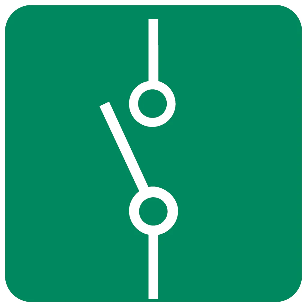 GA 16 - Electric Isolator Switch GA 16 - Electric Isolator Switch. Signs are manufactured to order, delivery in 7-10 business days. - Image 1