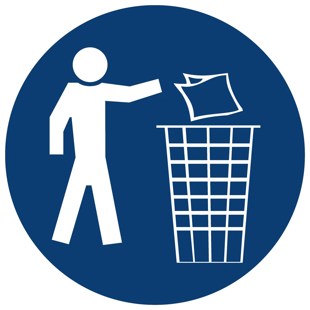 MV 14 - Keep Area Clean MV 14 - Keep Area Clean. Signs are manufactured to order, delivery in 7-10 business days. - Image 1