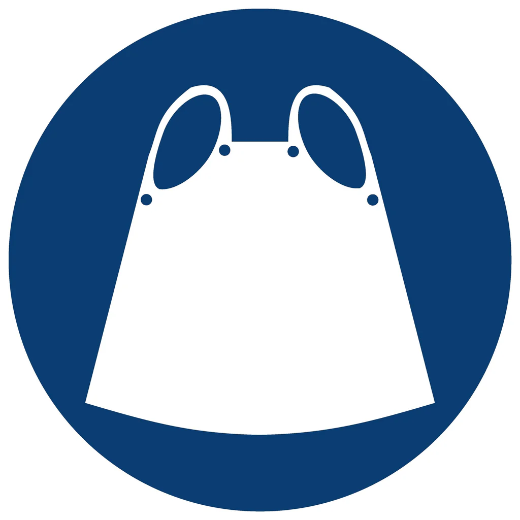 MV 9 - Apron Shall Be Worn MV 9 - Apron Shall Be Worn. Signs are manufactured to order, delivery in 7-10 business days. - Image 1