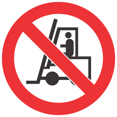 PV 10 - Tractors & Fork-lift Prohibited Beyond This Point. Signs are manufactured to order, delivery in 7-10 business days.