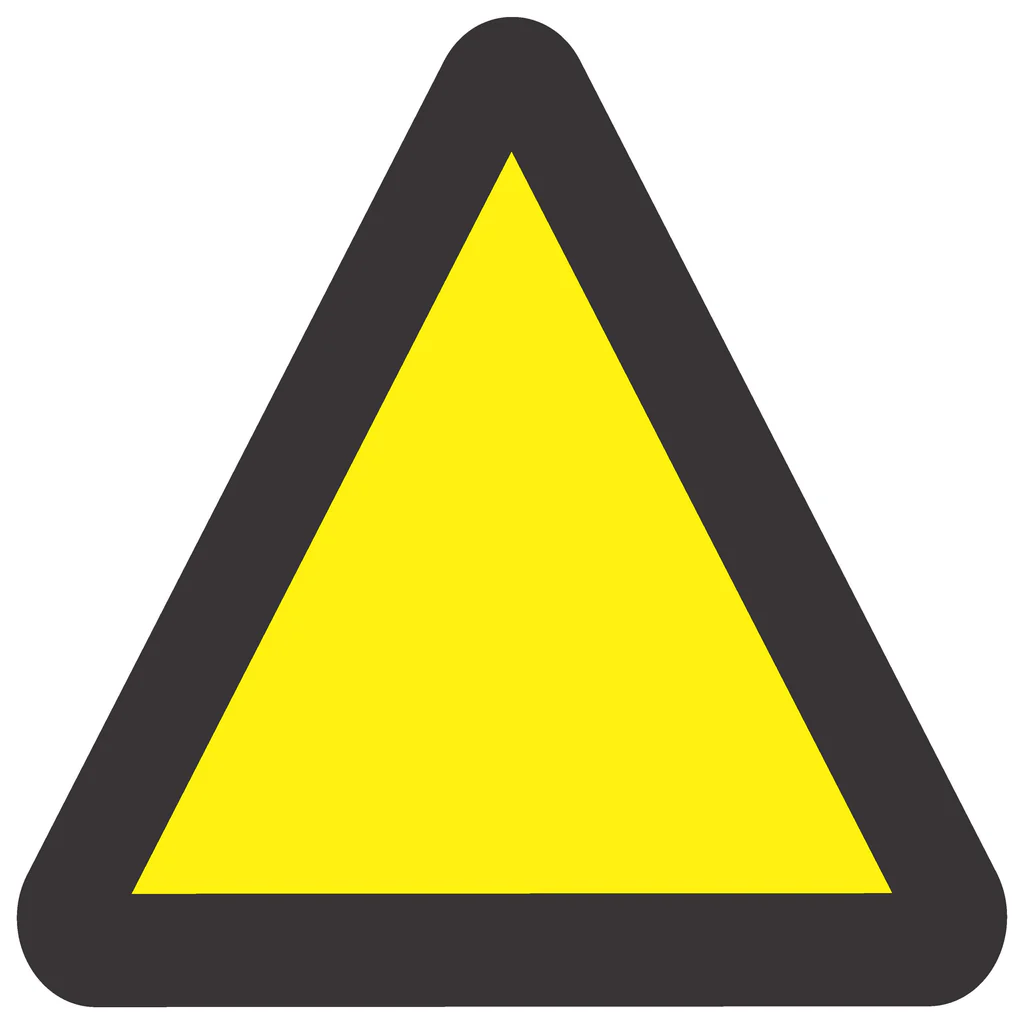 WW 1 - General Warning of Hazard WW 1 - General Warning of Hazard. Signs are manufactured to order, delivery in 7-10 business days. - Image 1