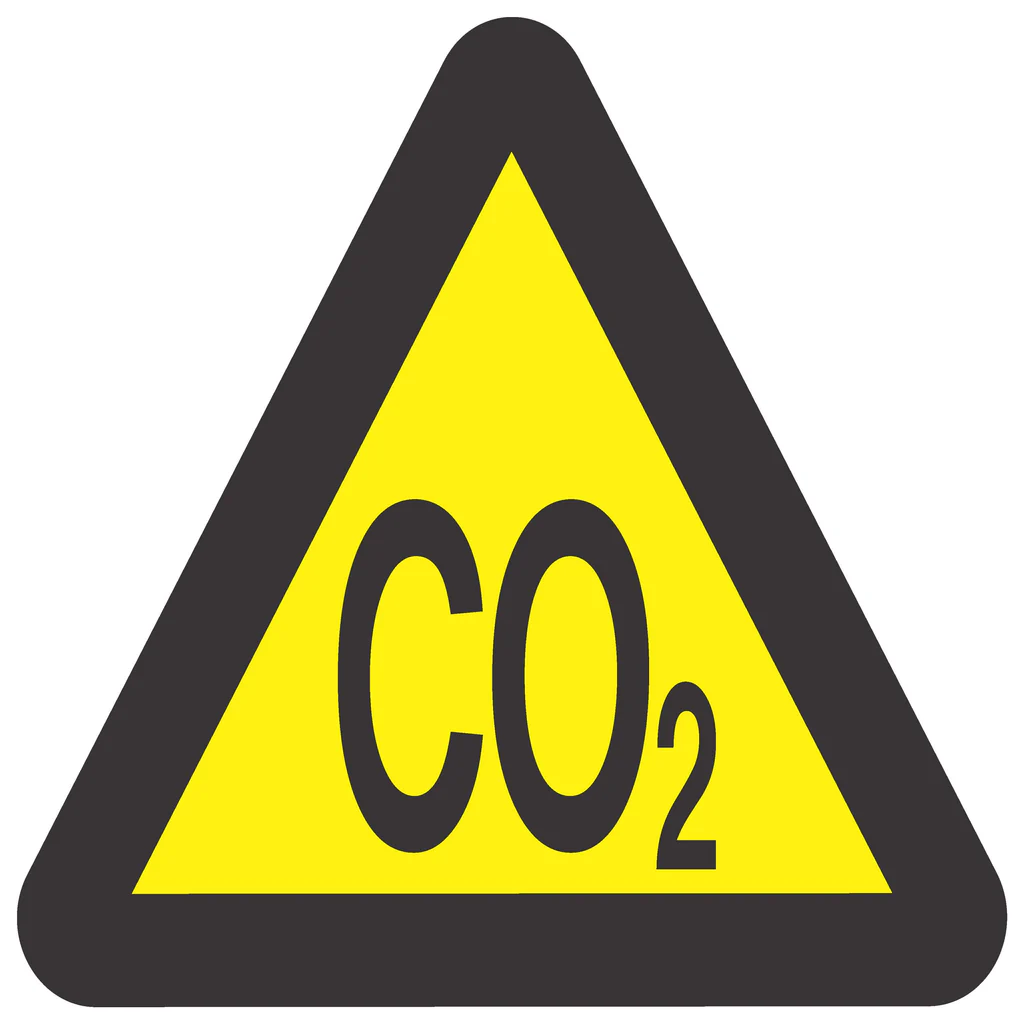 WW 15 - Beware of Carbon Dioxide WW 15 - Beware of Carbon Dioxide. Signs are manufactured to order, delivery in 7-10 business days. - Image 1