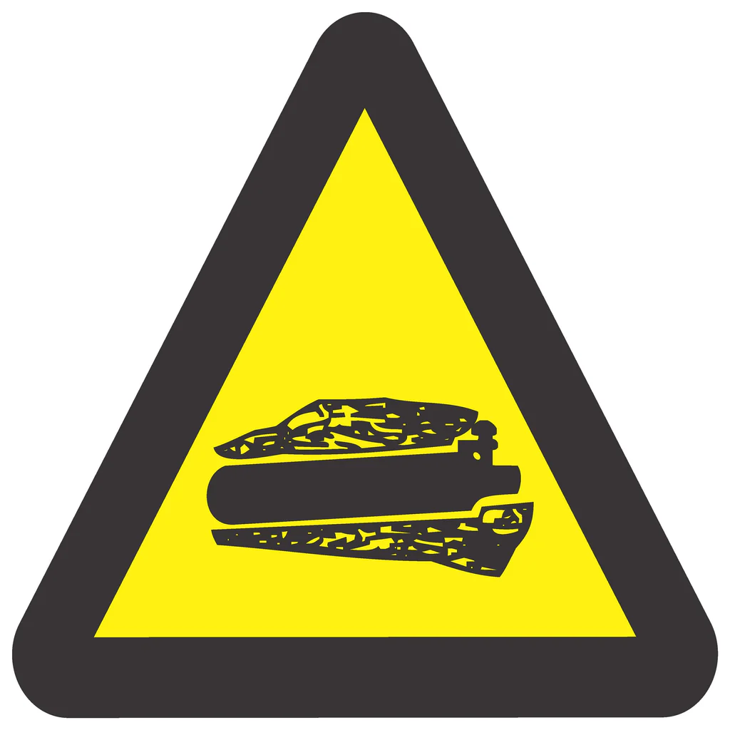 WW 25 - Beware of Confined Gases WW 25 - Beware of Confined Gases. Signs are manufactured to order, delivery in 7-10 business days. - Image 1